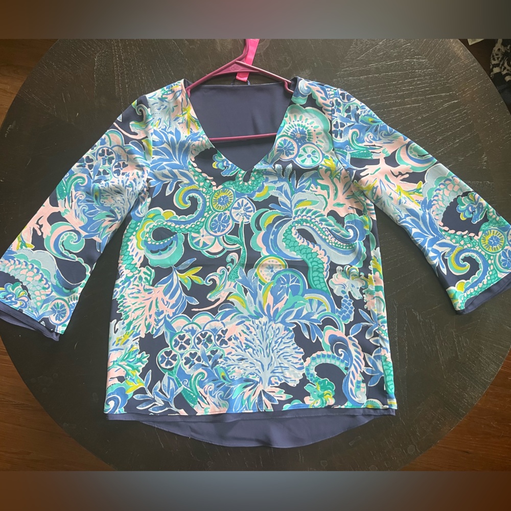 Lilly Pulitzer Reversible Blouse Top